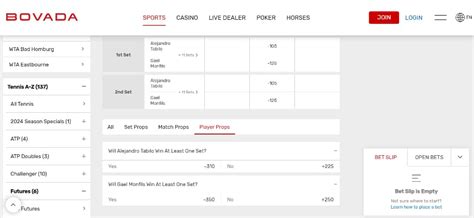 How to Bet Tennis Lines on Bovada: A Detailed Guide for Bettors.